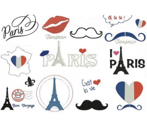 Stickserie - Paris Paris